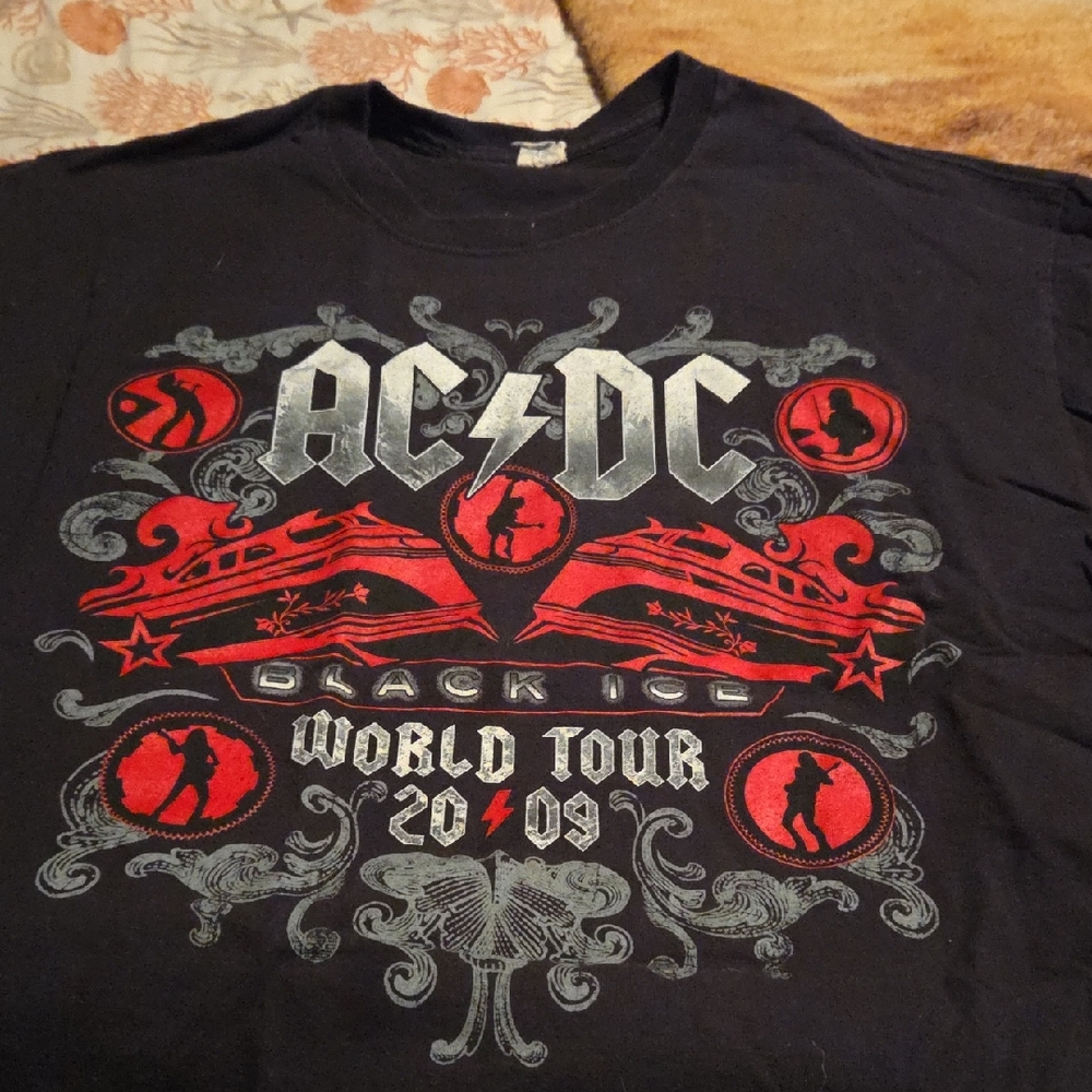 AC/DC Black and Red Graphic Tee